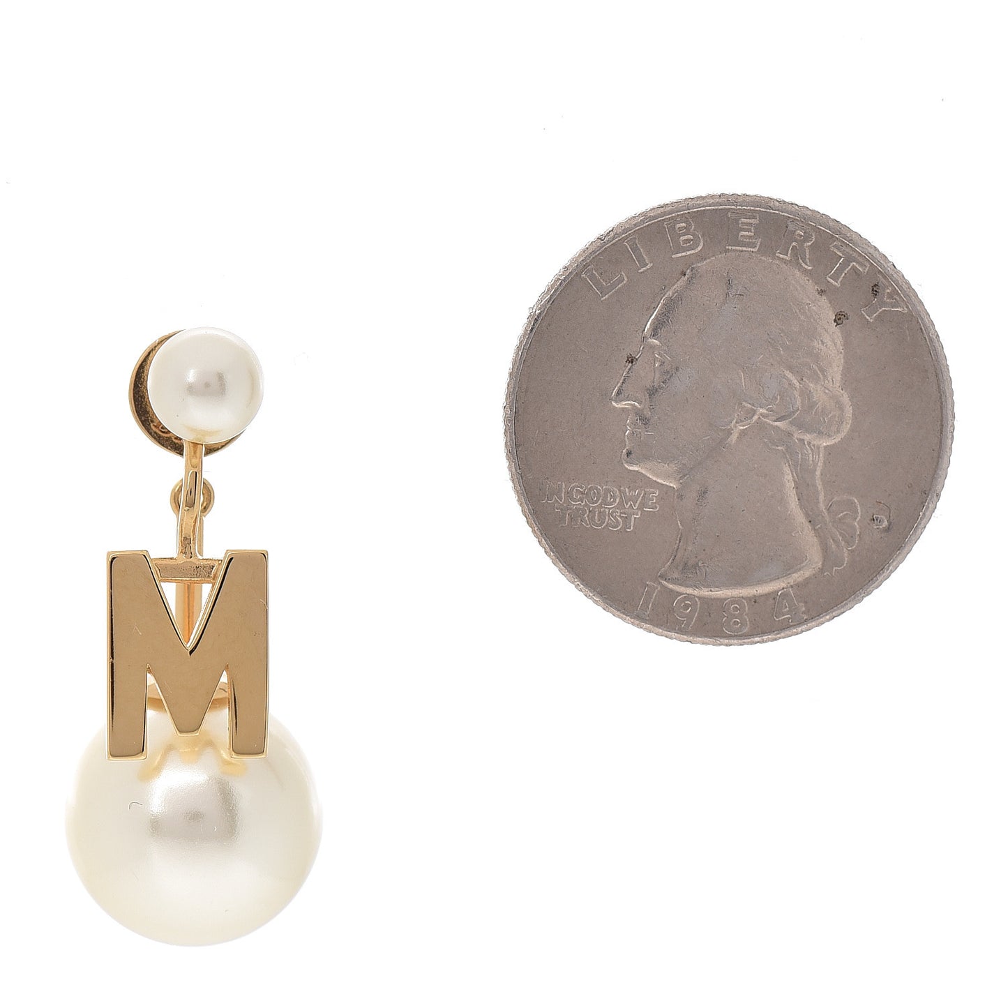 Pearl My ABCDior M Tribale Earring Gold