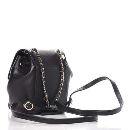 Chanel Lambskin CC Drawstring Backpack Black 3 of 9