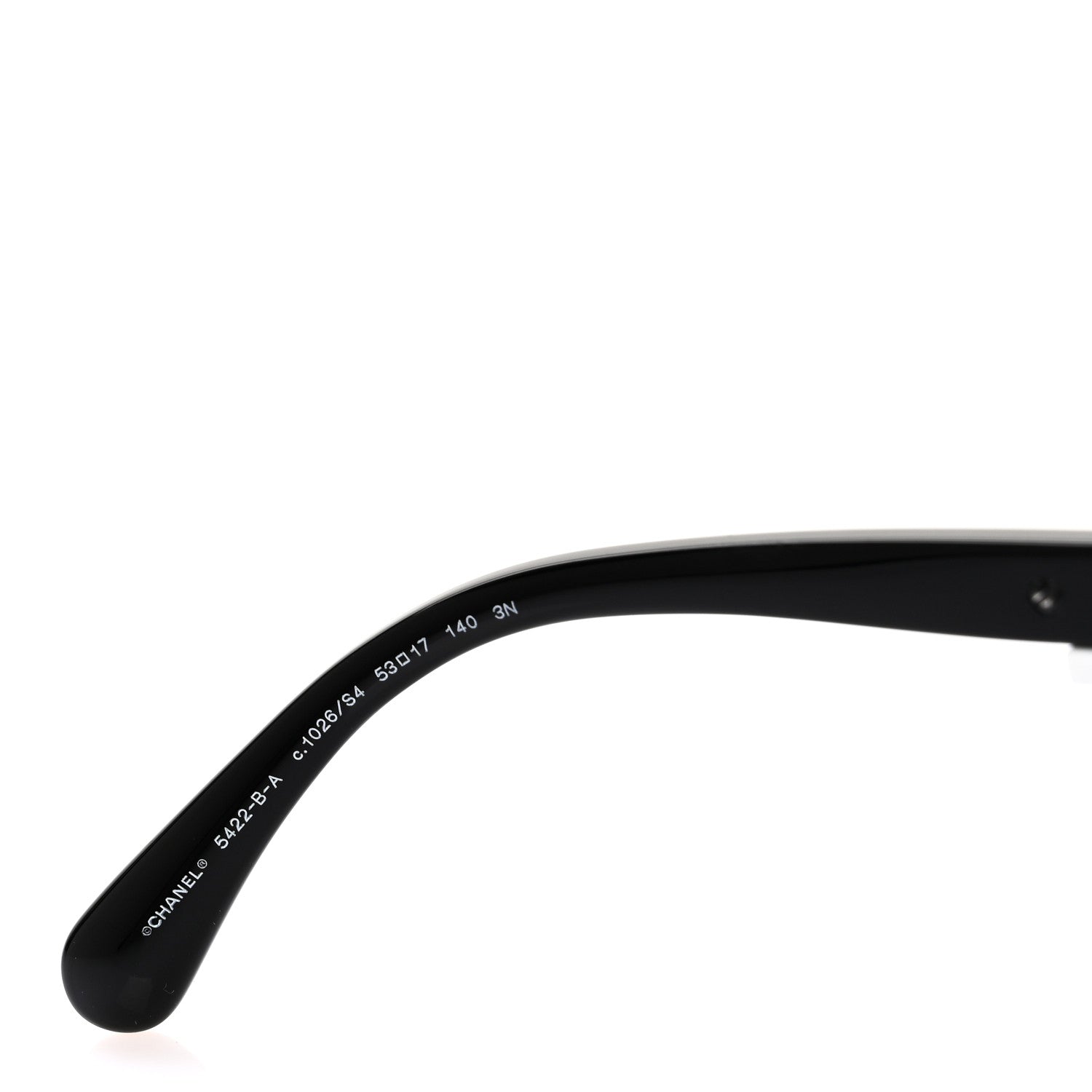 Chanel Acetate Strass Square Sunglasses 5422-B-A Black White 6 of 7