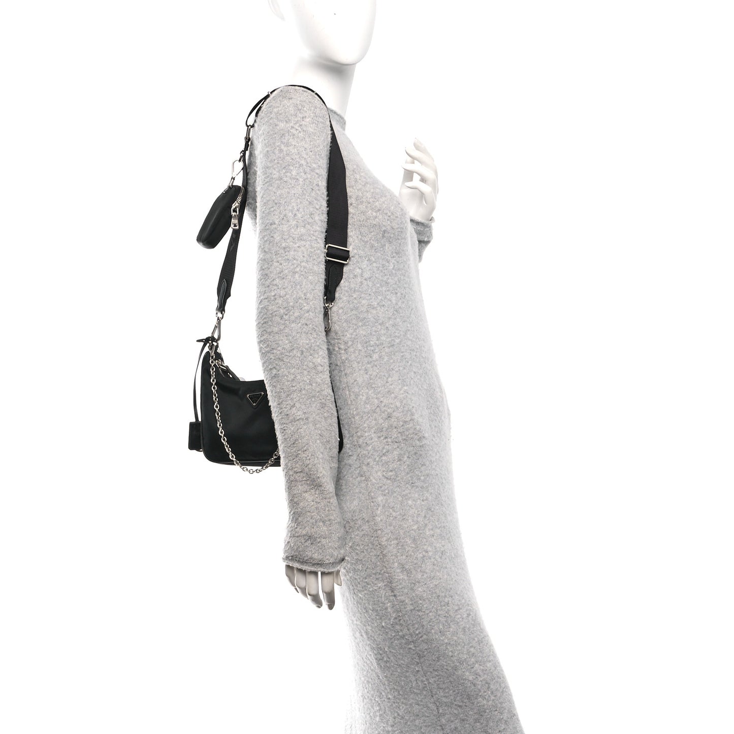 Re-Nylon Saffiano Re-Edition 2005 Shoulder Bag Black