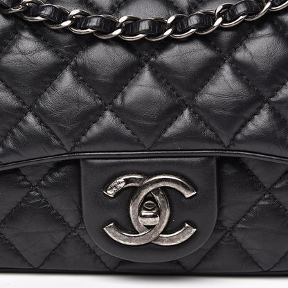 Chanel Aged Calfskin Quilted Small Easy Flap Black 7 of 9
