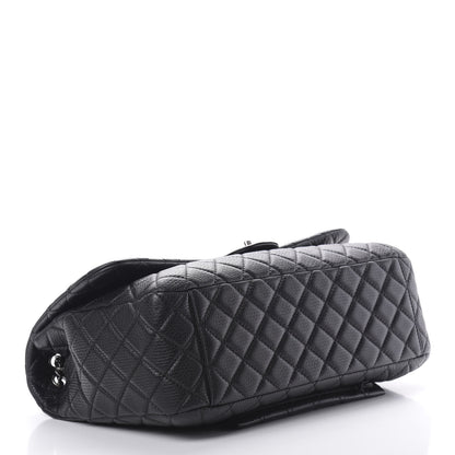 Chanel Calfskin Quilted XXL Travel Flap Bag Black 4 of 12