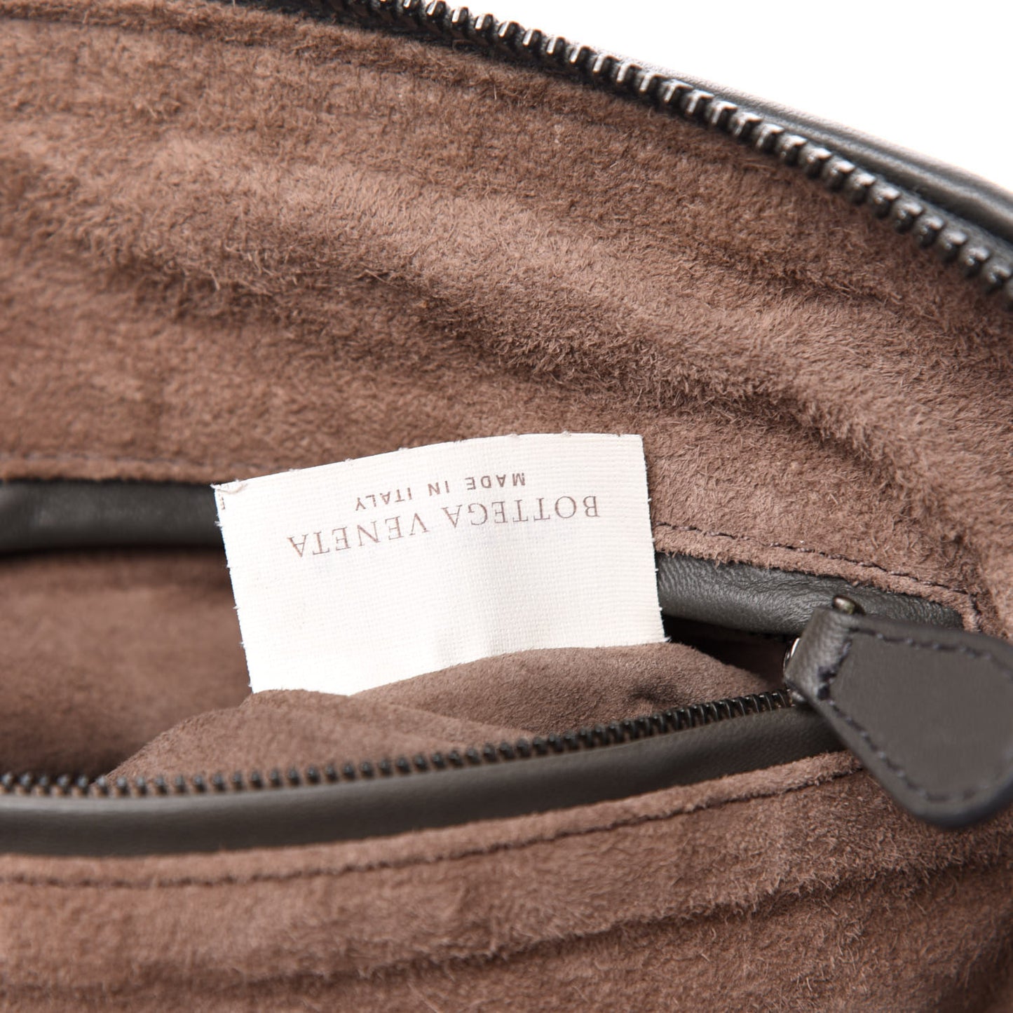 Nappa Intrecciato Pillow Crossbody Messenger Light Grey