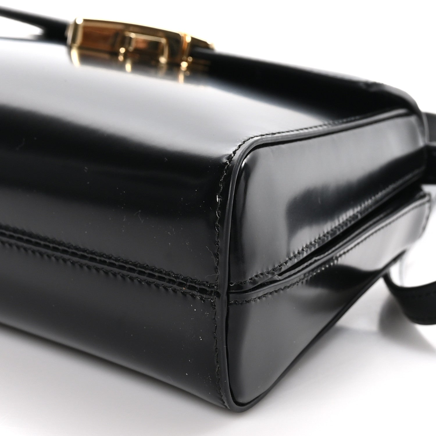 Prada Spazzolato Flap Shoulder Bag Black 8 of 8