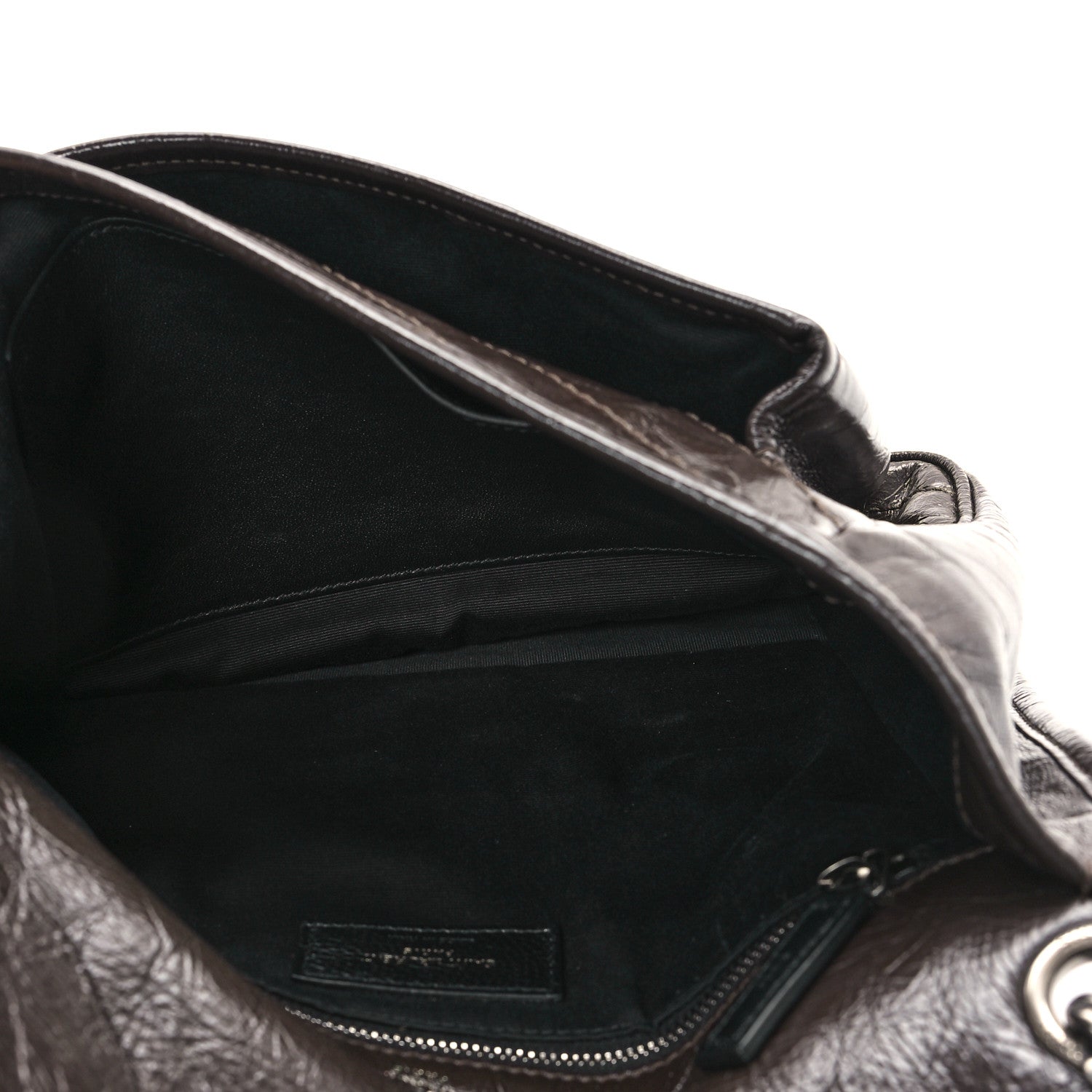 Saint Laurent Crinkled Calfskin Matelasse Monogram Medium Niki Chain Satchel Moka 5 of 11