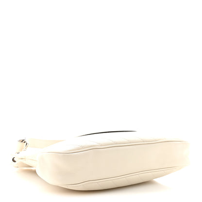 Gucci Sakai Be Green Calfskin Diagonal Stitched Small Blondie Tote Mystic White 4 of 9