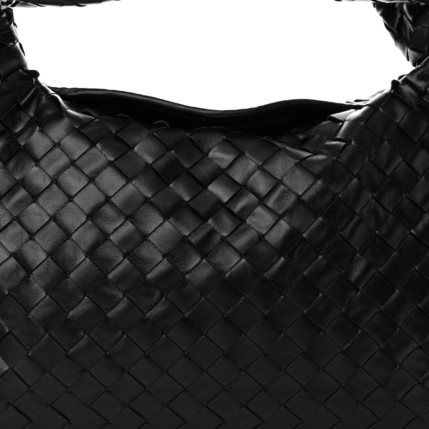 Calfskin Intrecciato Small Hop Black