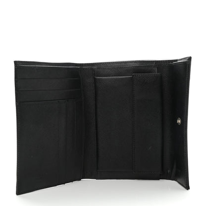 Prada Tessuto Nylon Saffiano Wallet Black 5 of 8