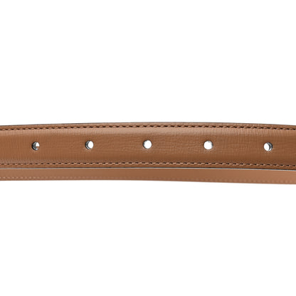 Gucci Azalea Calfskin Enamel Monochrome Double G 20mm Belt 85 34 Camelia 5 of 5