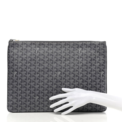 Goyard Goyardine Senat Pochette GM Grey 2 of 10
