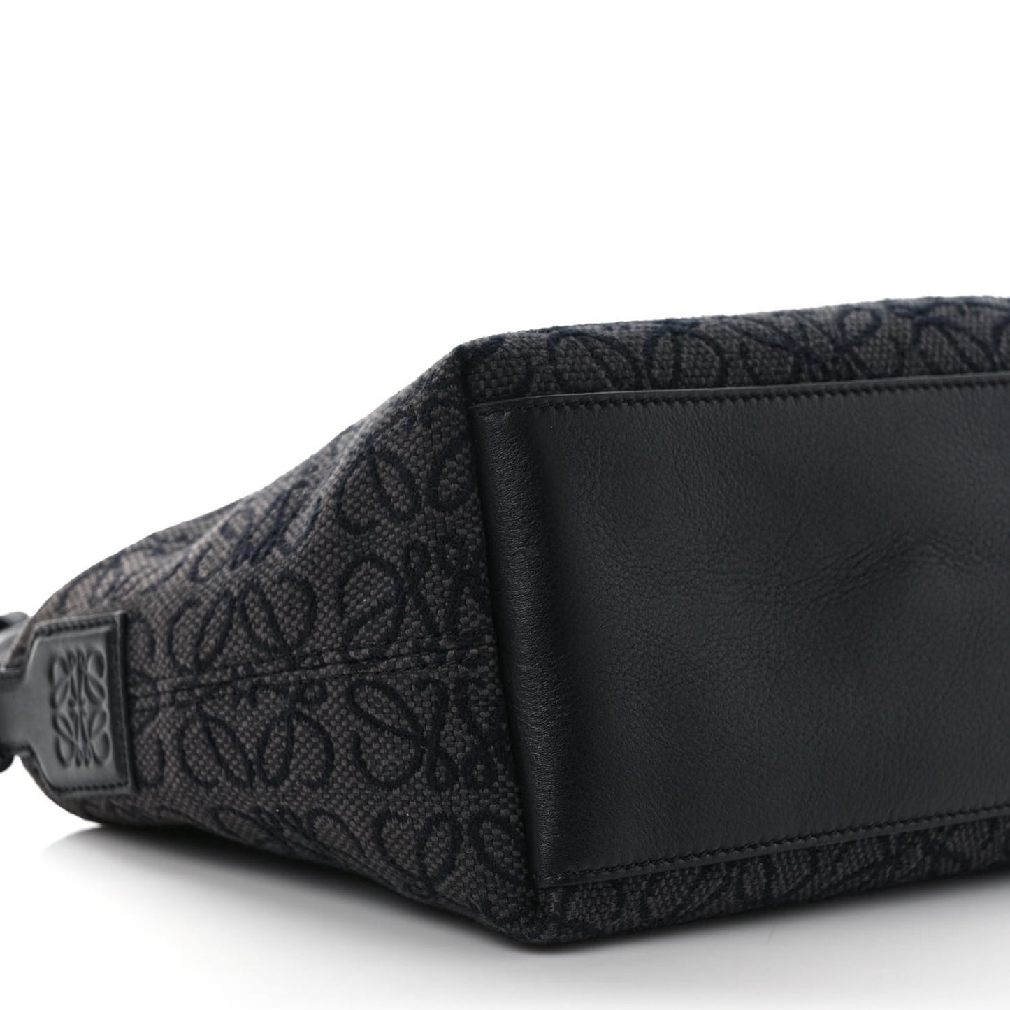 Jacquard Anagram Calfskin Small Cubi Bag Anthracite Black