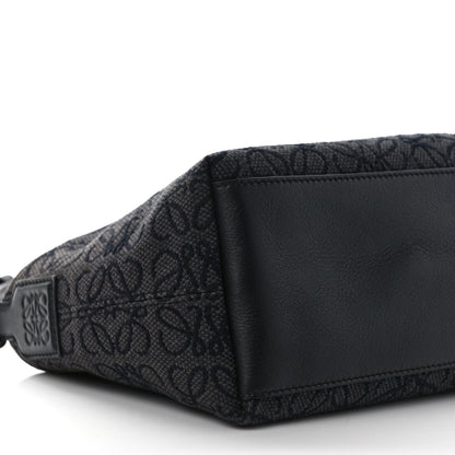 Loewe Jacquard Anagram Calfskin Small Cubi Bag Anthracite Black 7 of 11