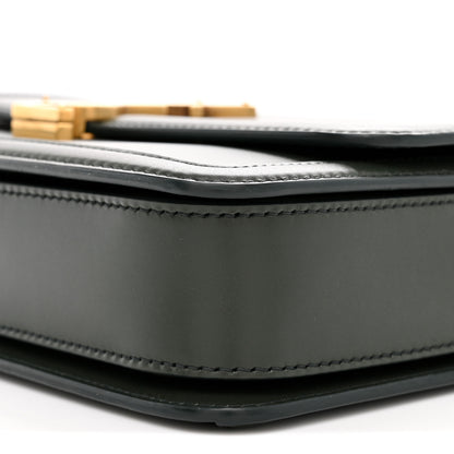 Saint Laurent Box Calfskin Monogram Medium Solferino Satchel Vert Fonce 10 of 11