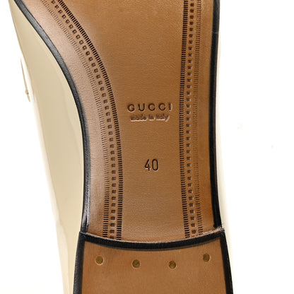 Gucci Patent Womens Jordaan Loafers 40 Mystic White 7 of 10