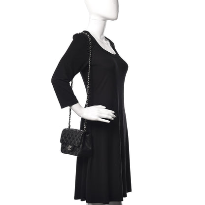 Chanel Lambskin Quilted Mini Square Flap Black 2 of 11
