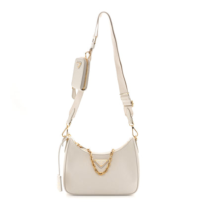Prada Saffiano Re-Edition 2005 Shoulder Bag White 1 of 10