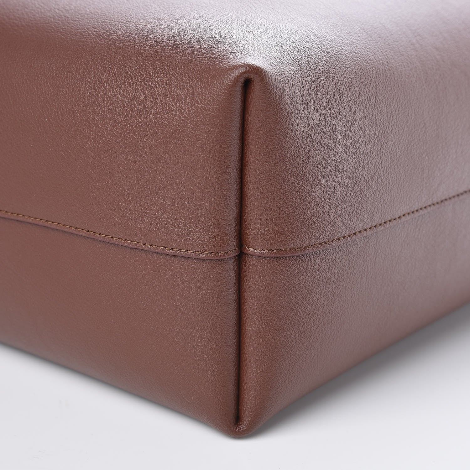 Saint Laurent Calfskin Large Shopping Tote Old Brandy 10 of 10