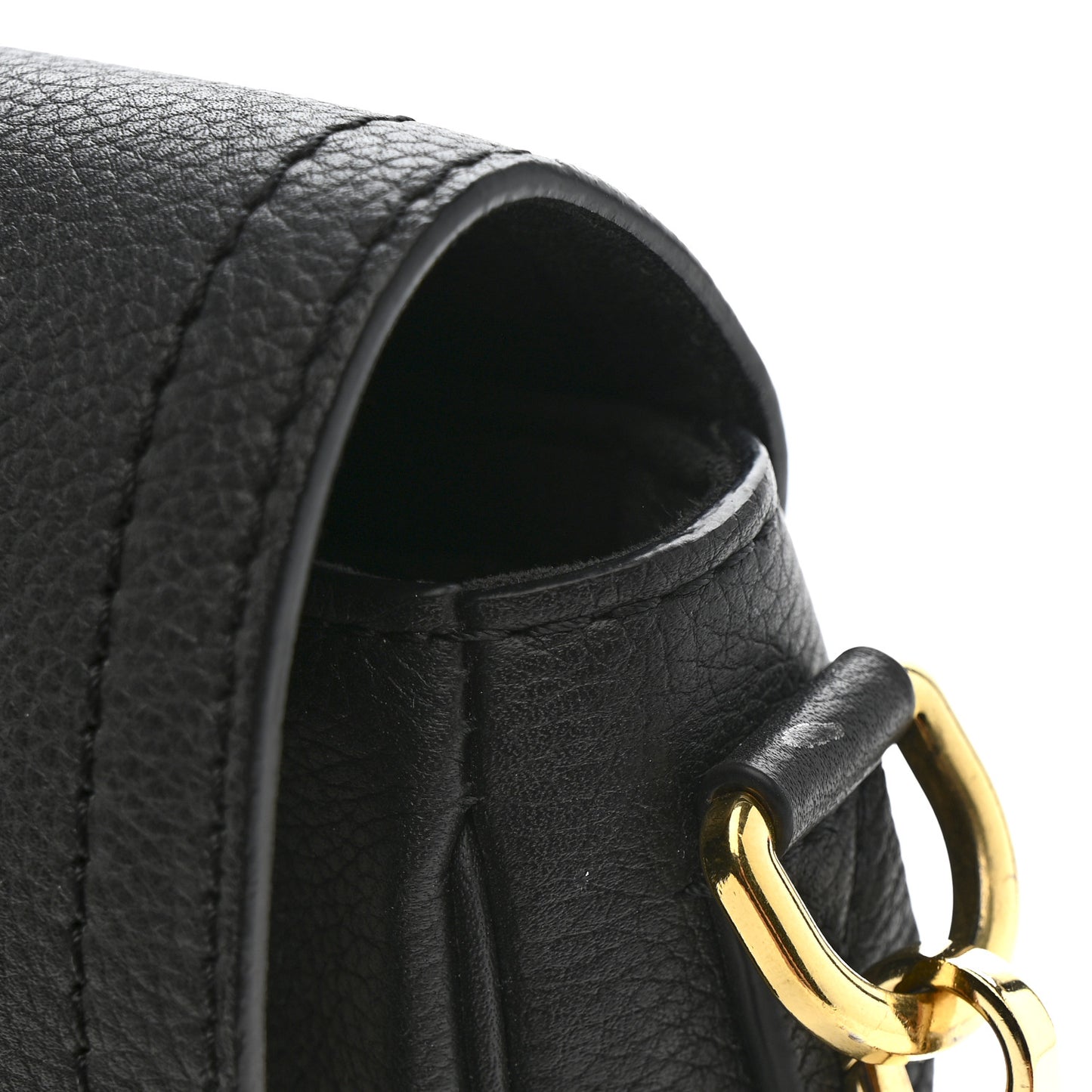 Grained Calfskin Lockme Tender Black