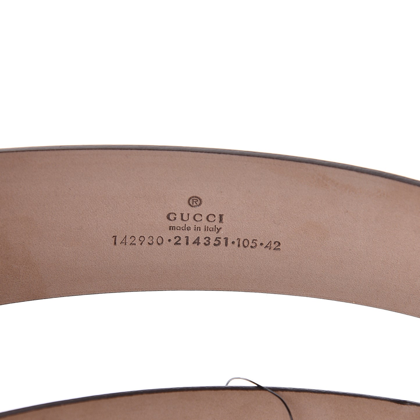 GG Supreme Monogram Niagara Lux Calfskin Interlocking G 40mm Belt 105 42 Beige Ebony Cocoa