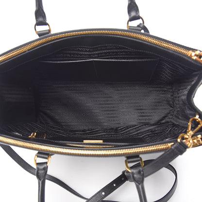 Prada Saffiano Large Galleria Double Zip Tote Black 5 of 9