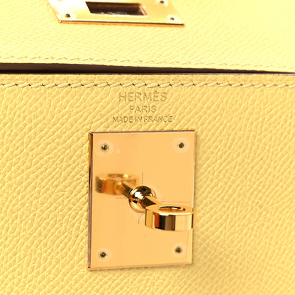 Hermes Epsom Kelly Sellier 28 Jaune Poussin 6 of 12
