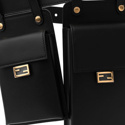 Fendi Calfskin Multi Pocket Belt Black 8 of 12