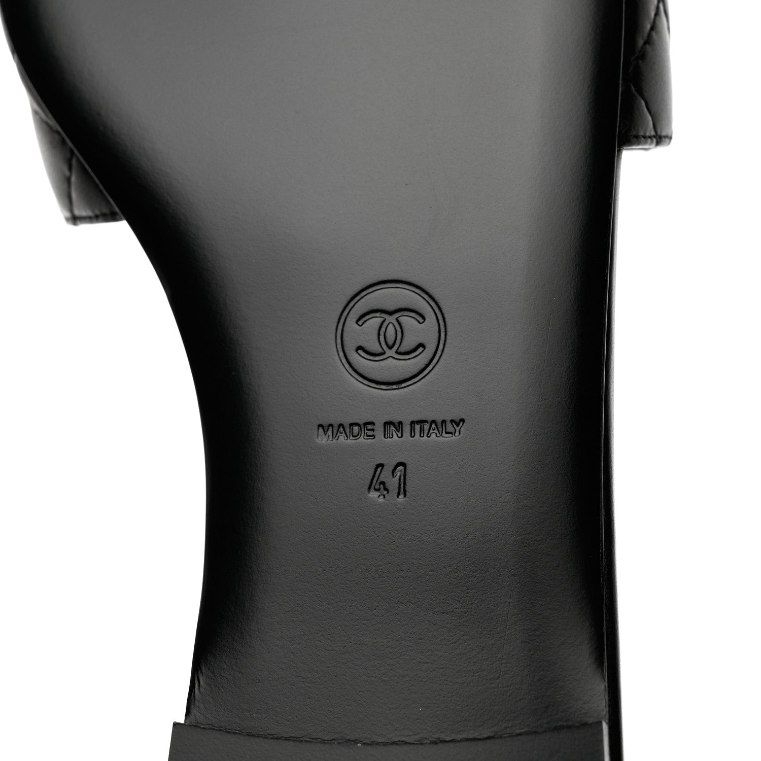 Chanel Lambskin Quilted CC Turnlock Sandals 41 Black 9 of 10