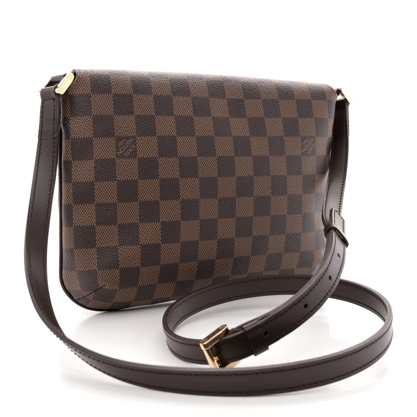 Damier Ebene Musette Tango Long Strap