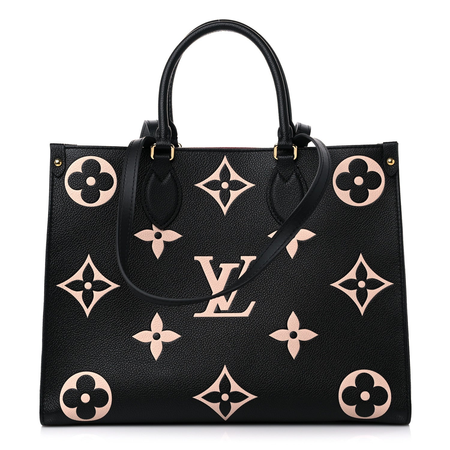 Louis Vuitton Empreinte Monogram Giant Onthego MM Black Beige 1 of 11