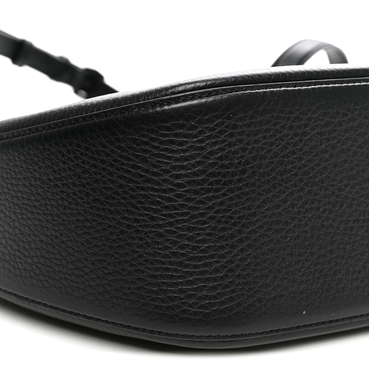 Valentino Garavani Grainy Calfskin Monochrome Small Vlogo Moon Hobo Bag Black 9 of 10