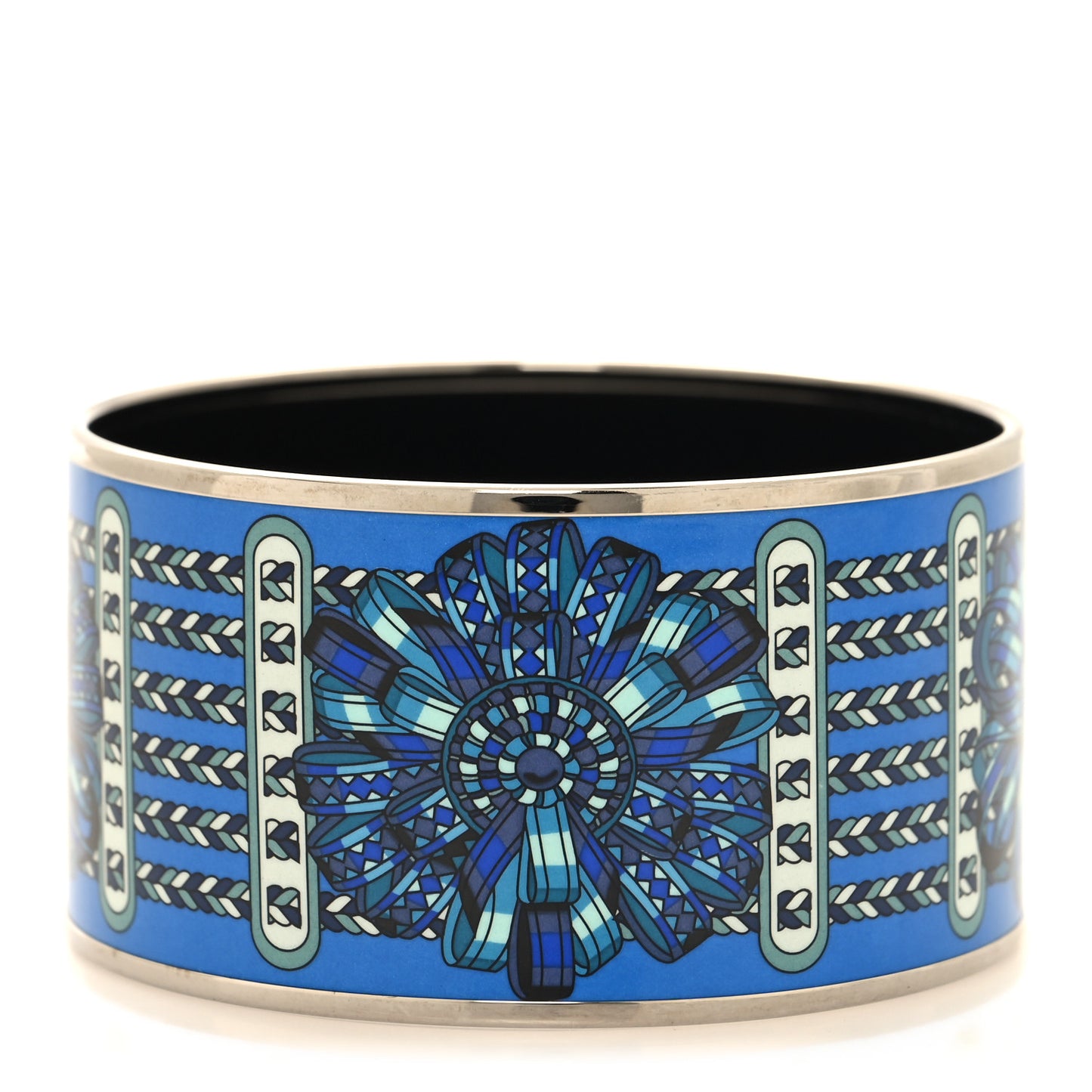 Enamel Printed Rubans de Cheval Extra Wide Bracelet 65