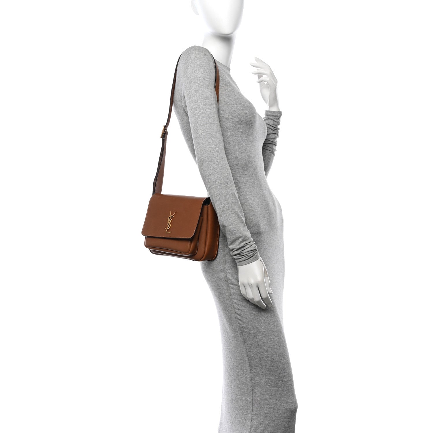 Saint Laurent Vegetable Tanned Besace Niki Satchel Brick 2 of 10