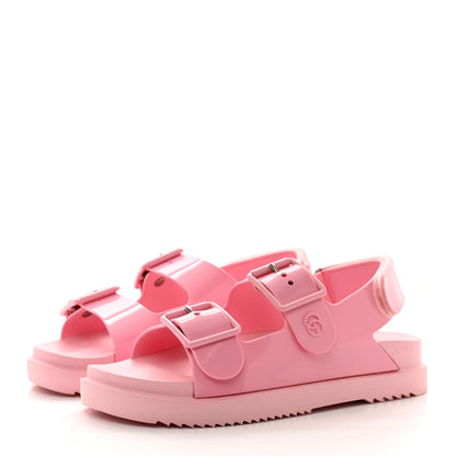 Gucci Rubber Mini Double G Womens Isla Dad Sandals 36 Wild Rose 3 of 7