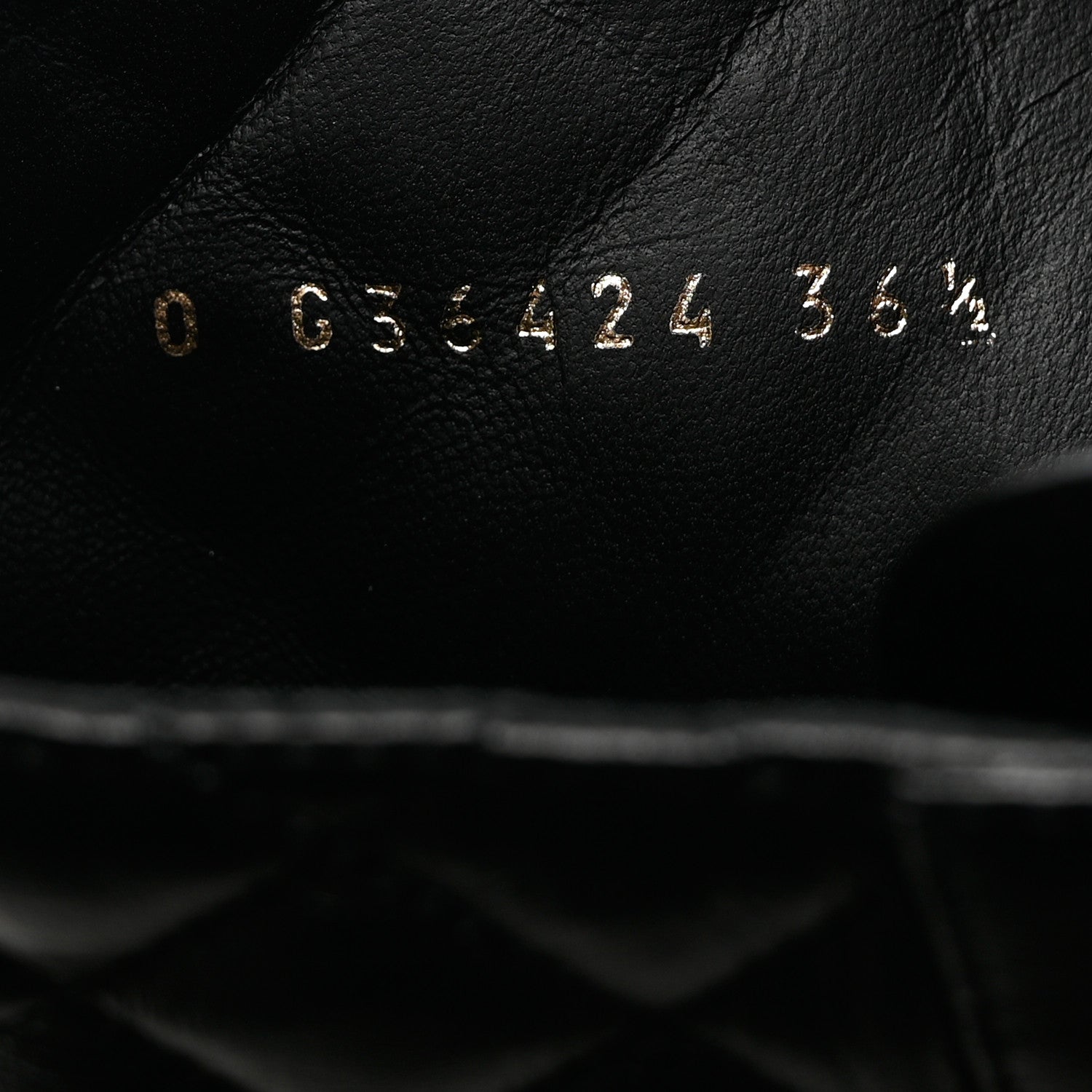 Chanel Shiny Lambskin Quilted Lace Up Combat Boots 36.5 Black 6 of 9