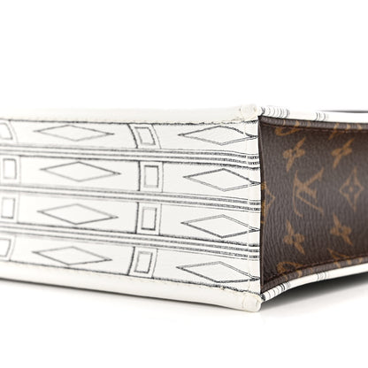 Louis Vuitton X FORNASETTI Calfskin Architettura Petit Sac Plat Black White 9 of 10