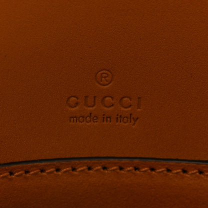 Gucci X DANS LE VERT GG Supreme Monogram Cuoio Web Mini Retro Interlocking G Top Handle Beige Rosso Ebony Harness Brown 6 of 10