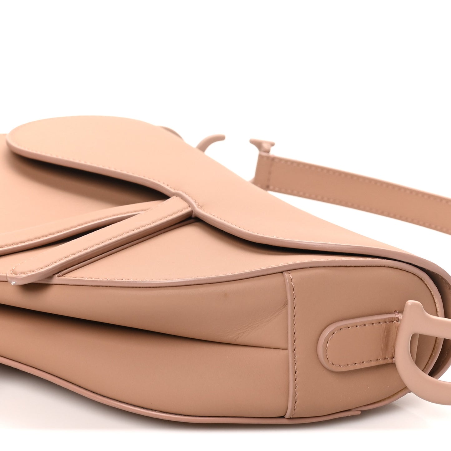 Ultra Matte Calfskin Saddle Bag Blush