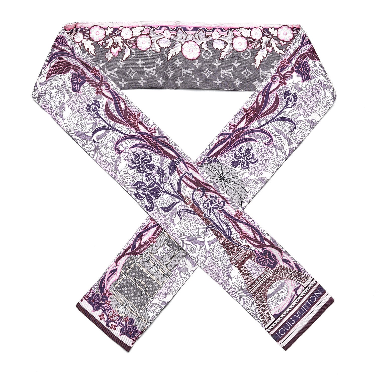 Louis Vuitton Silk Louis A Paris Bandeau Rose 1 of 6