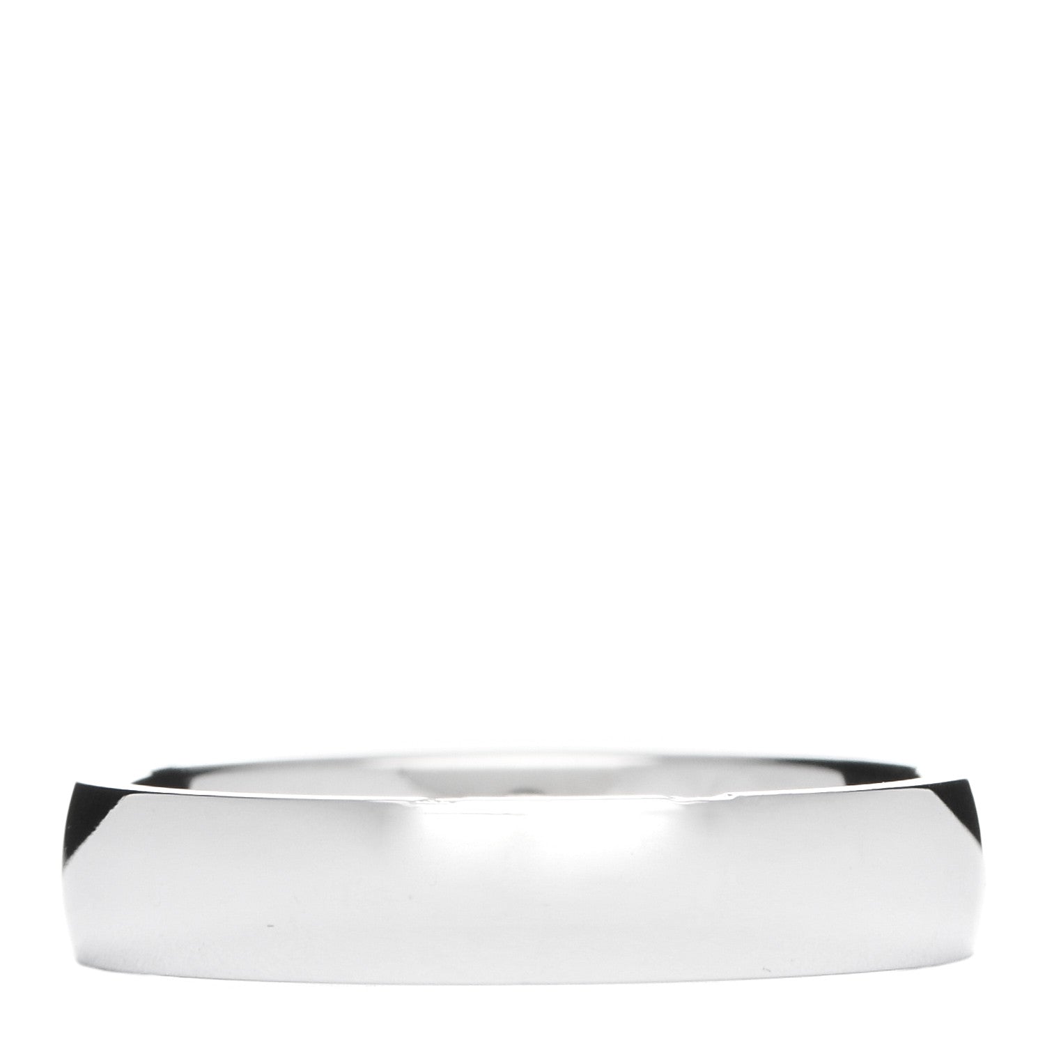 Hermes 18K White Gold Diamond Ever Herakles Wedding Band Ring 49 5 3 of 5