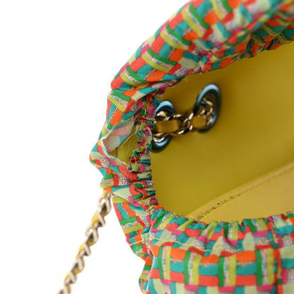 Chanel Rubber Quilted Lambskin Mini Square Coco Rain Flap Yellow 13 of 14