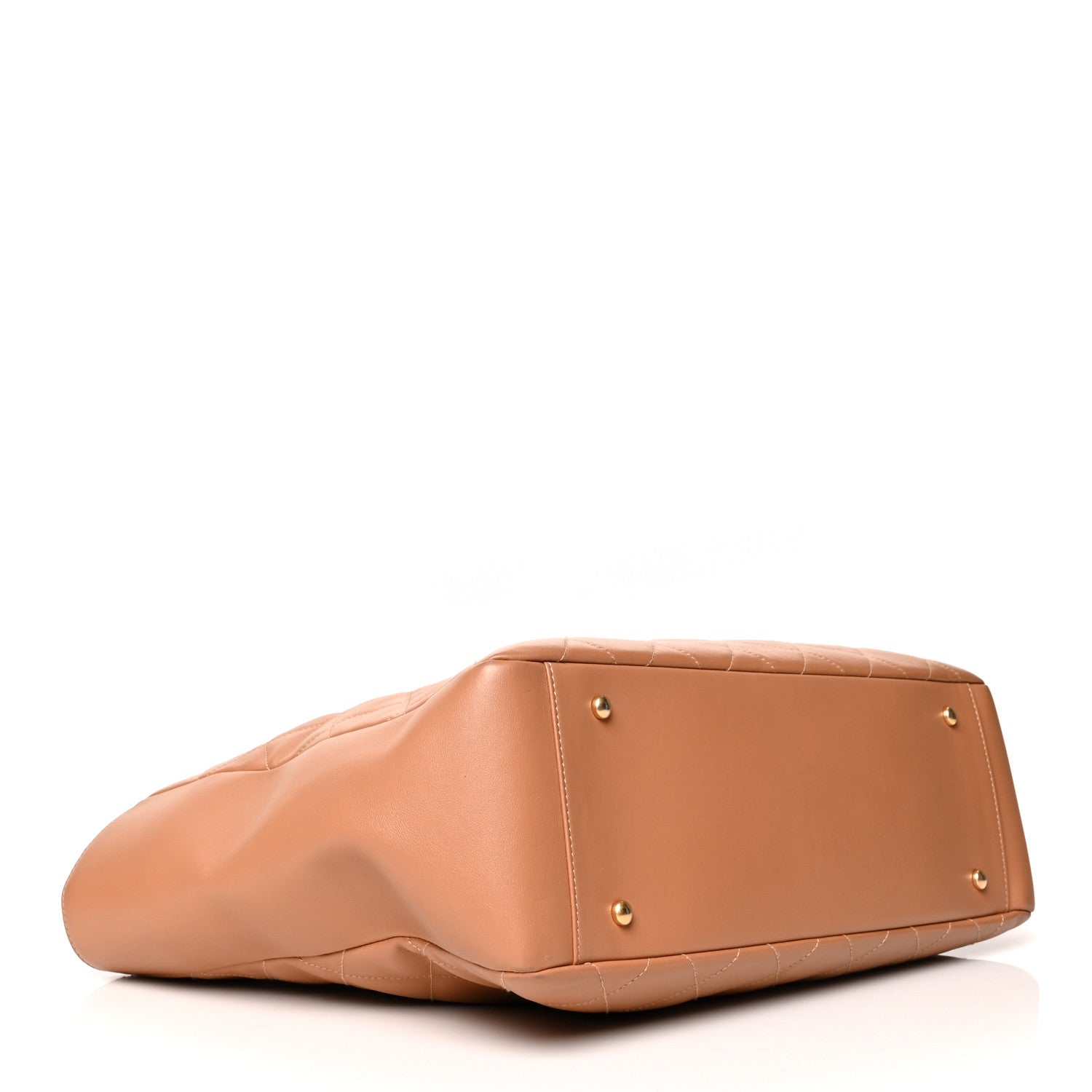 Chanel Lambskin Shopping Tote Camel 3 of 11
