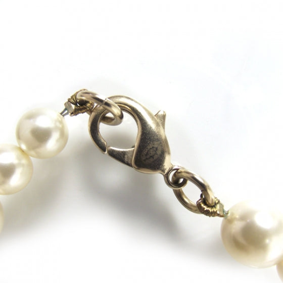Chanel Pearl Crystal CC Necklace 4 of 5