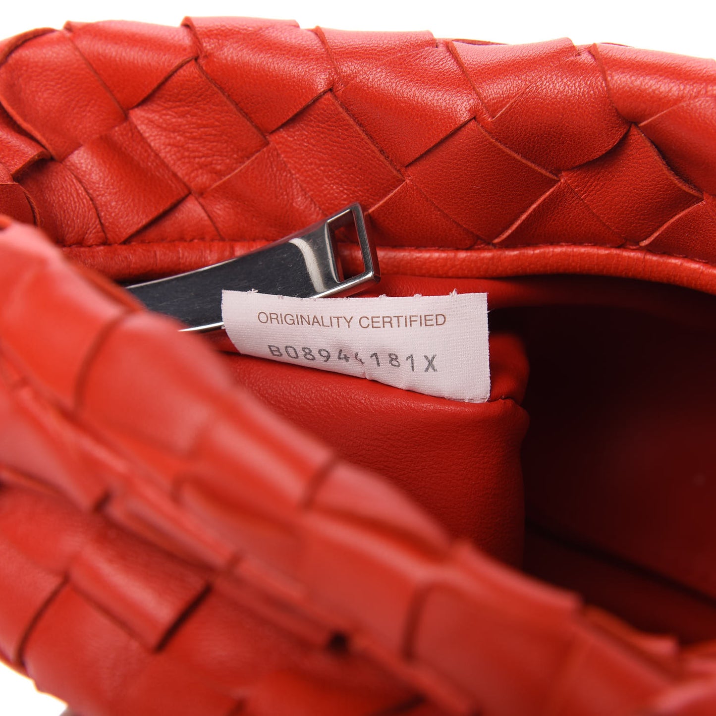 Nappa Intrecciato Mini Jodie Red