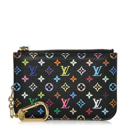 Louis Vuitton Monogram Multicolor Key Pouch Black Grenade 1 of 6