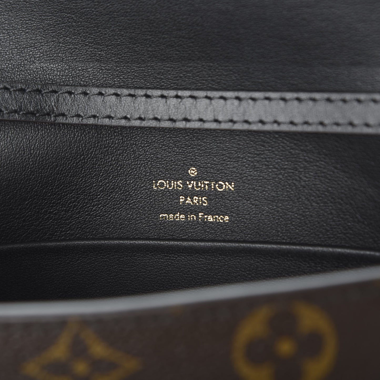 Calfskin Monogram Column Clutch