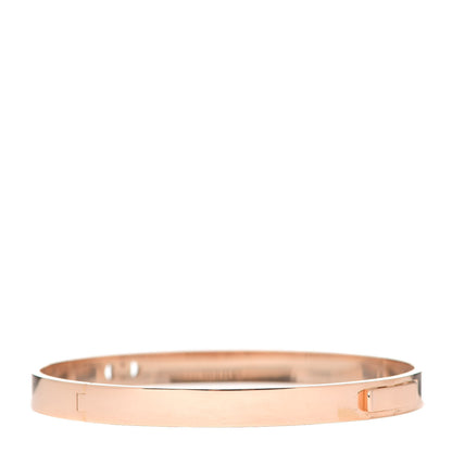 Hermes 18K Rose Gold Diamond PM H D'Ancre Bracelet SH 3 of 5