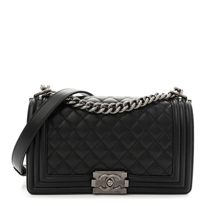 Chanel Caviar Quilted Medium Boy Flap Black 1 of 10