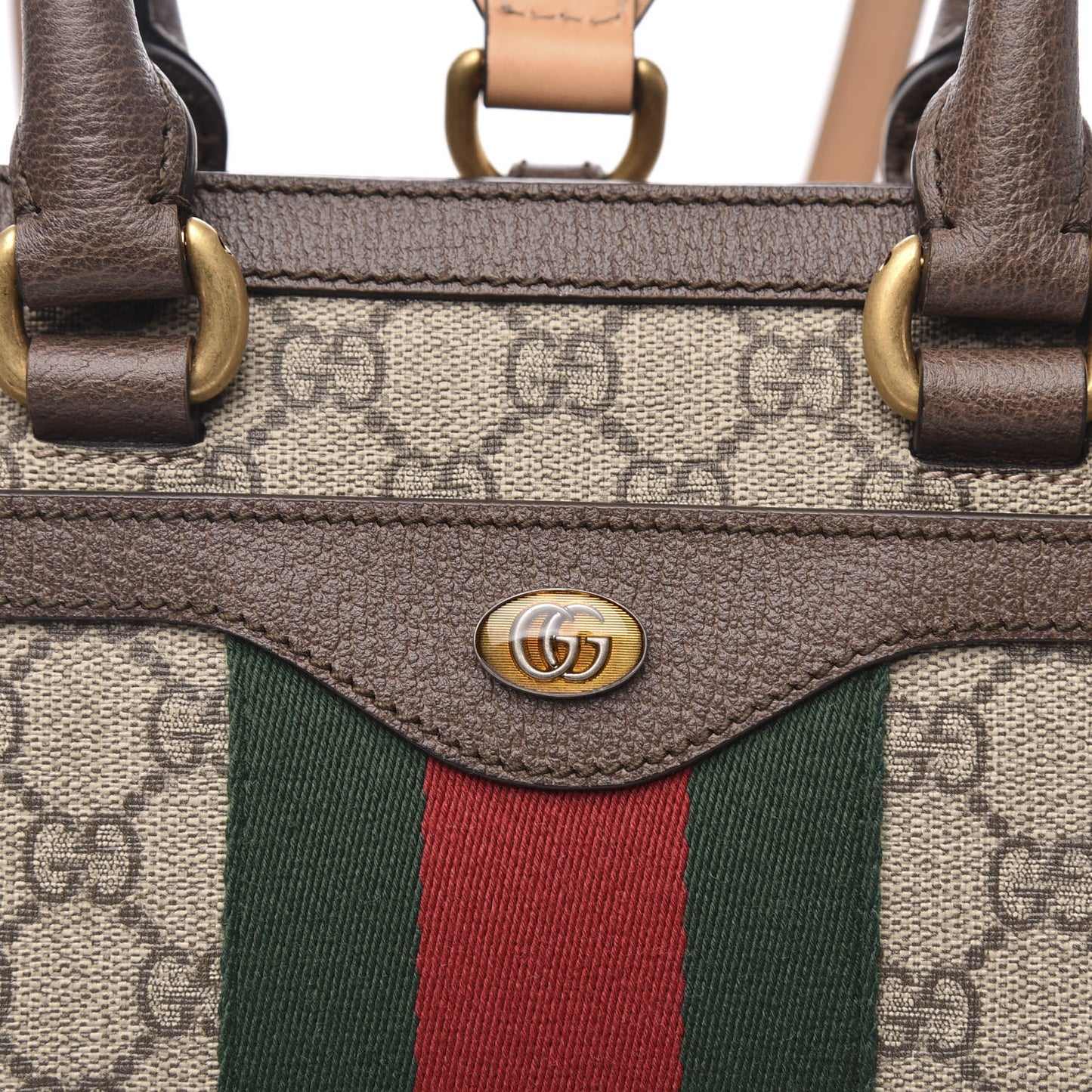 GG Supreme Monogram Web Ophidia Convertible Backpack Beige New Acero