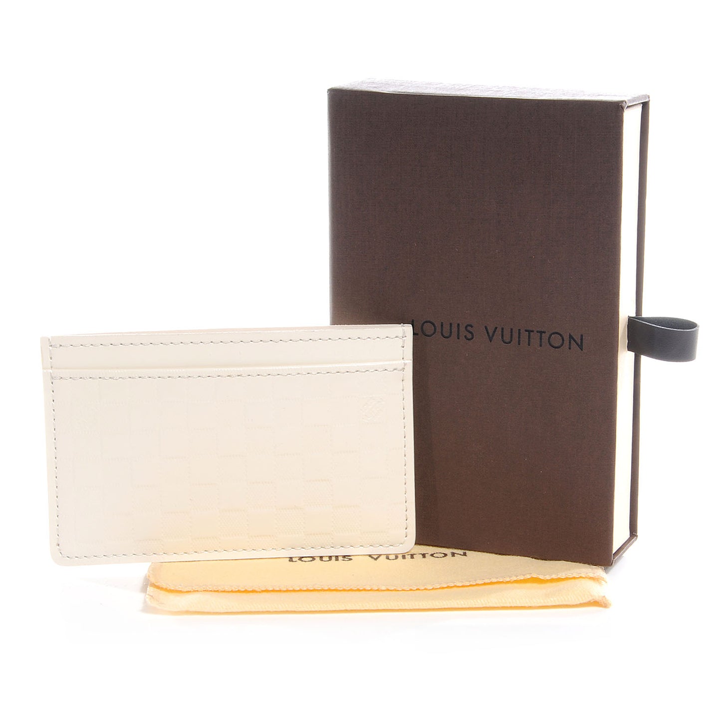 Damier Facette Card Holder Creme