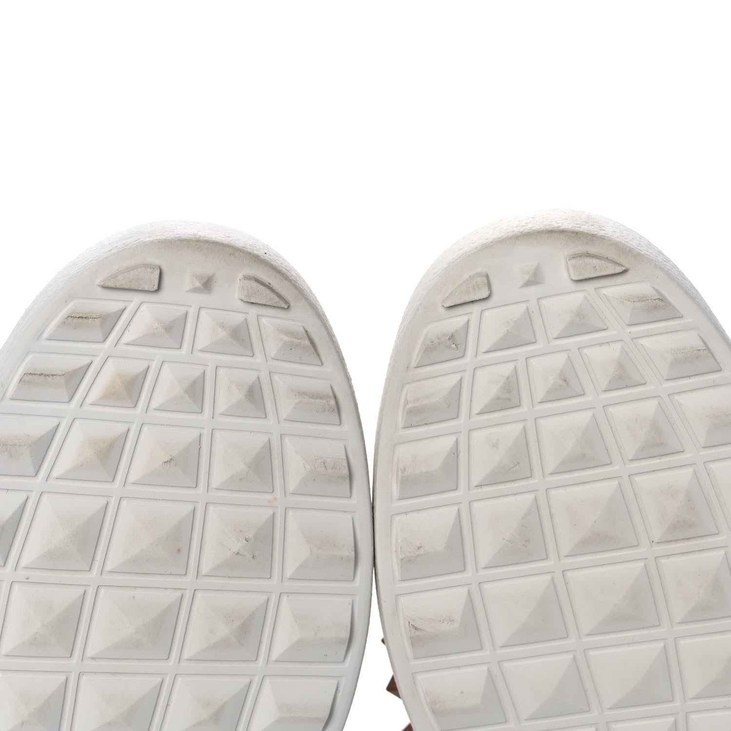 Valentino Garavani Calfskin Rockstud Untitled Open Sneakers 35 White Rose Cannelle 10 of 12